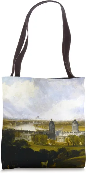 London from Greenwich Park J. M. W. Turner Landscape Art Tote Bag