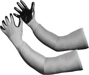 Long Sleeve Gardening Gloves Protection Sleeves No-Slip Grip, Durable Long Garden Gloves Flexible Sleeves, Women/Men