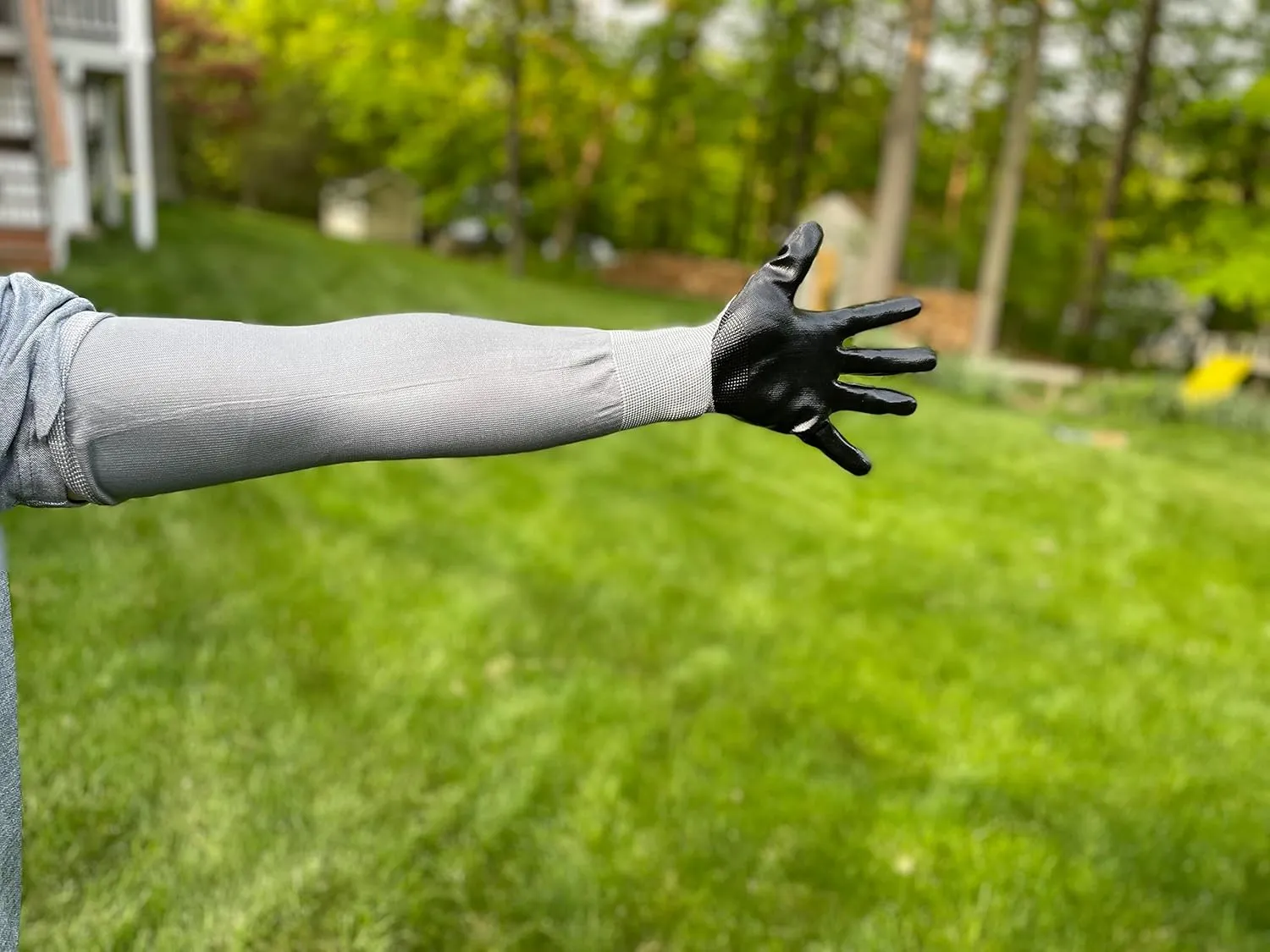 Long Sleeve Gardening Gloves Protection Sleeves No-Slip Grip, Durable Long Garden Gloves Flexible Sleeves, Women/Men