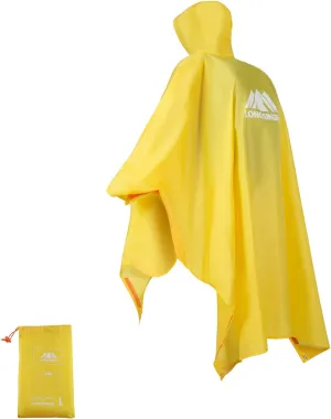 longsinger Rain Poncho for Adult, Waterproof Rain Poncho with Hood and Sleeve, Ideal for Hiking, Hunting, Camping