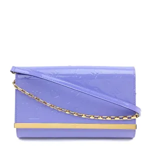 Louis Vuitton Lilac Monogram Vernis Ana Clutch Bag