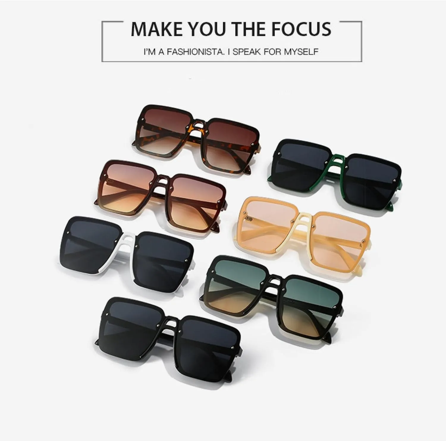 Luxury Double Bridge Sunglasses Fashion Trending Outdoors Driving Sun Glasses Unisex Uv400