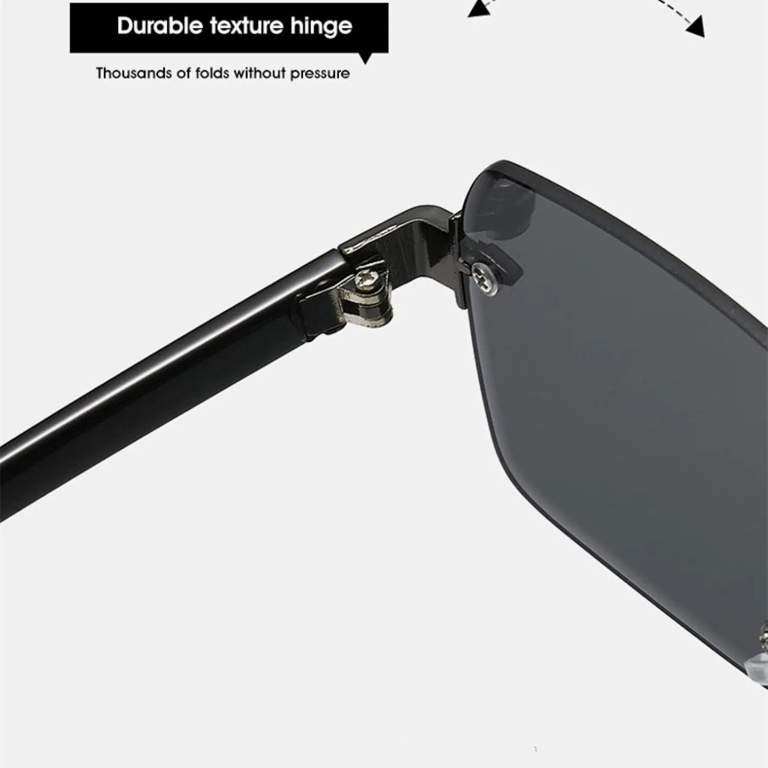 Luxury Sunglasses Men Retro Fashion Rimless Sun Glasses Shades Cutting Lens Ladies Frameless Eyeglasses
