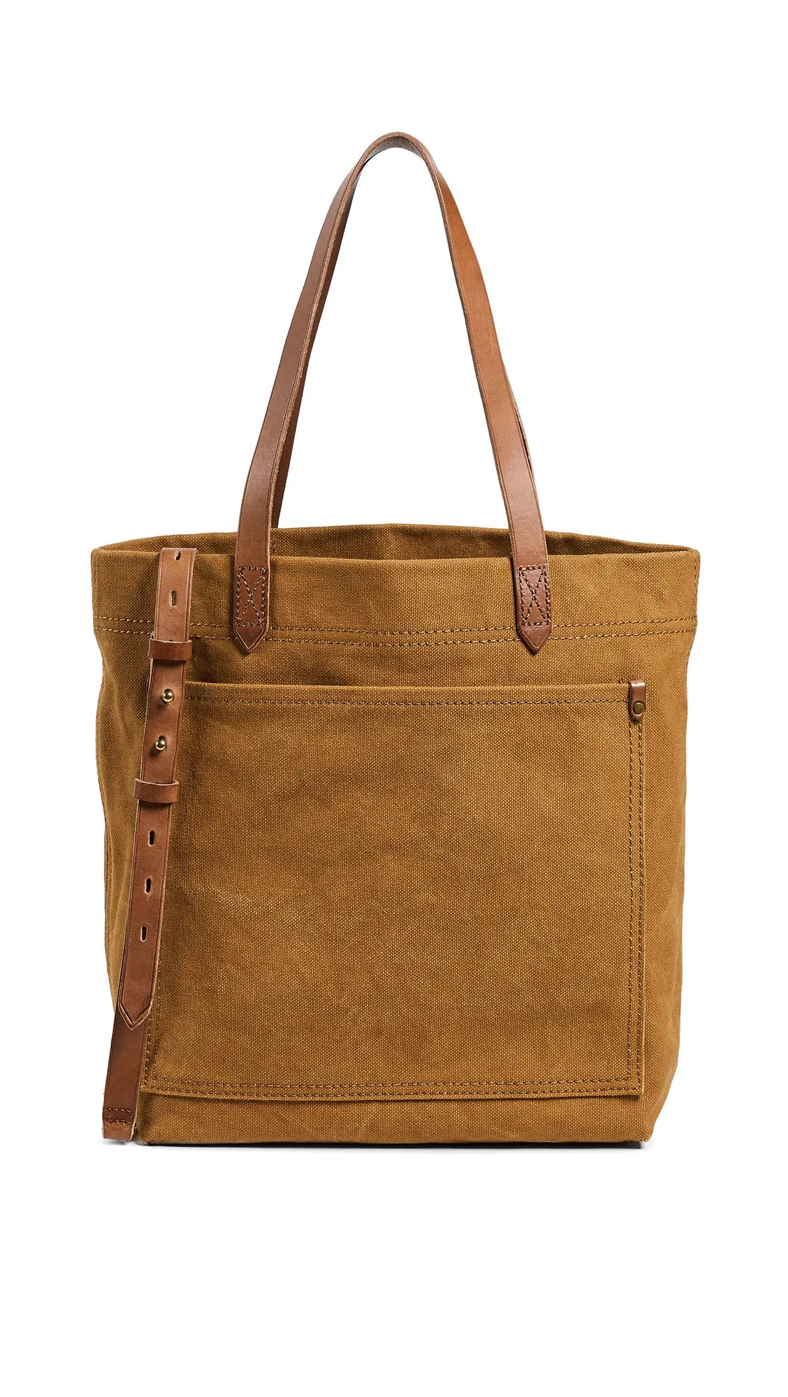 Madewell Women's The Canvas Medium Transport Tote, Acorn, Tan, One Size