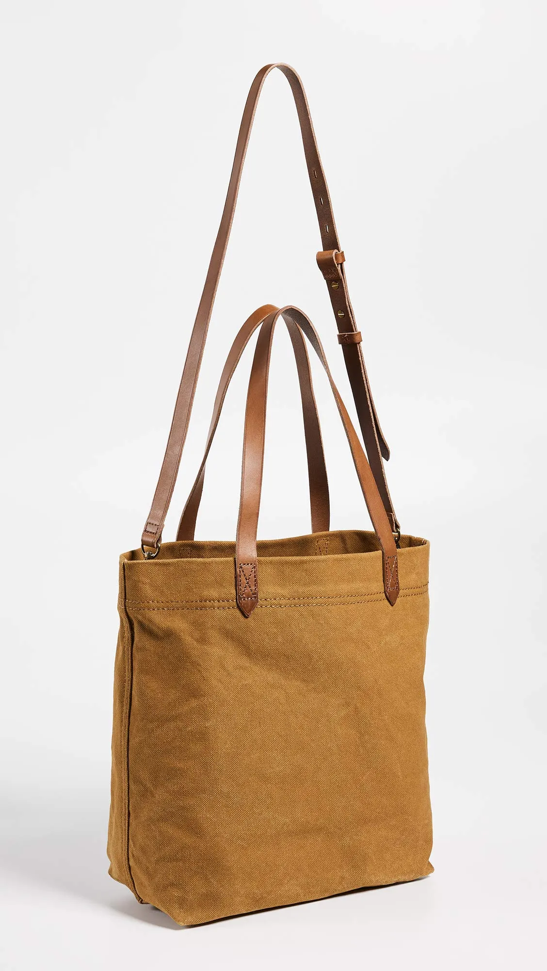 Madewell Women's The Canvas Medium Transport Tote, Acorn, Tan, One Size