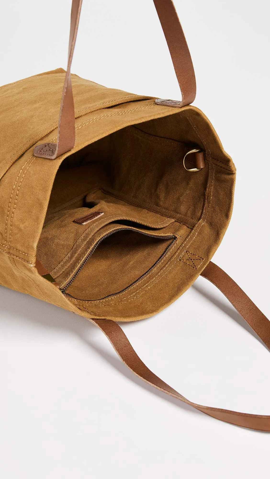 Madewell Women's The Canvas Medium Transport Tote, Acorn, Tan, One Size