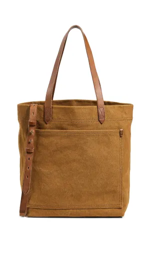 Madewell Women's The Canvas Medium Transport Tote, Acorn, Tan, One Size