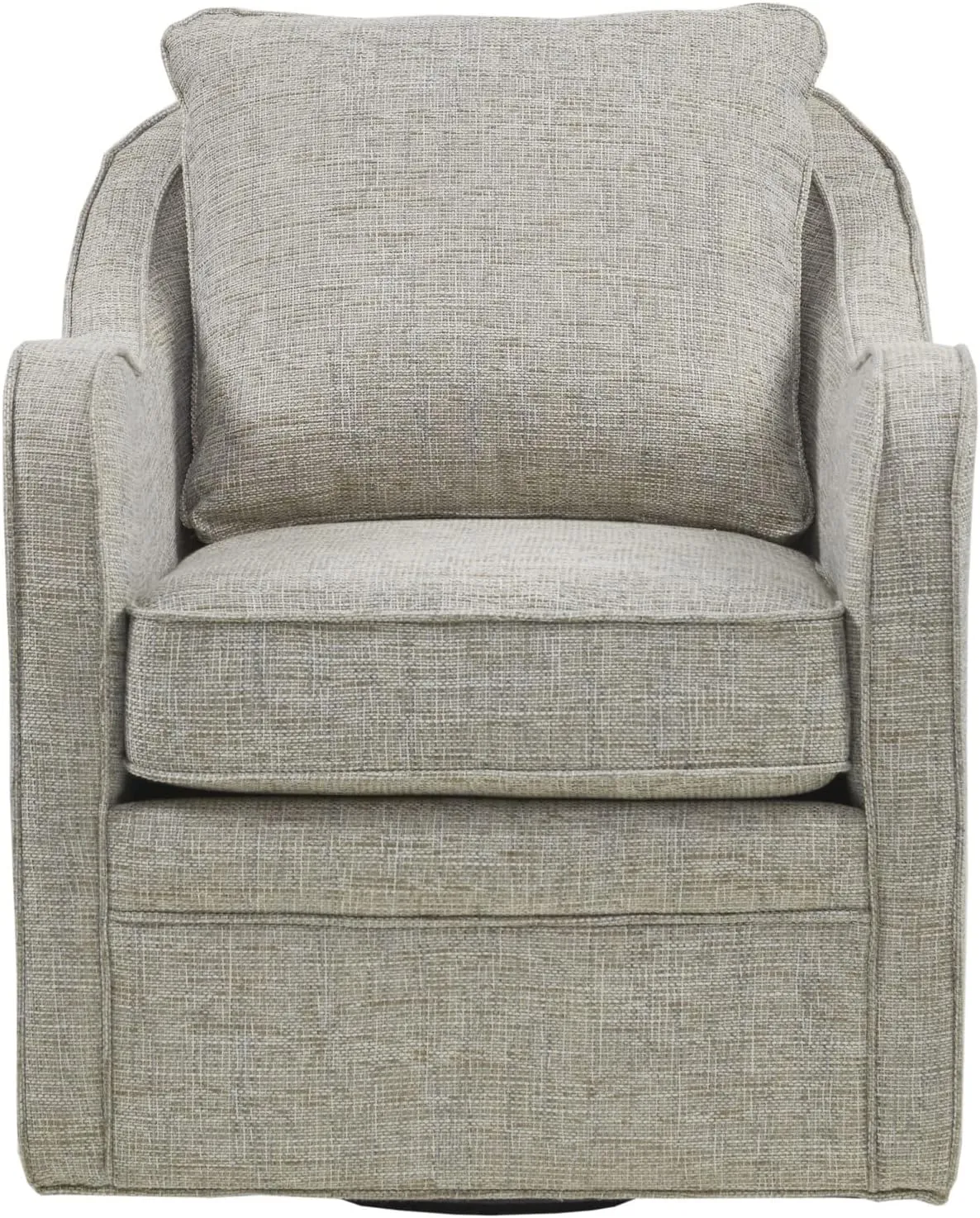 Madison Park Modern Classic Style Family Room Sofa Furniture, 28.5"W x 32.75"D x 33.25"H, Brianne Grey Multi