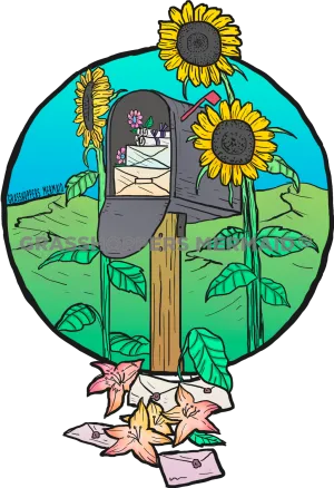 Mailbox Sunflowers