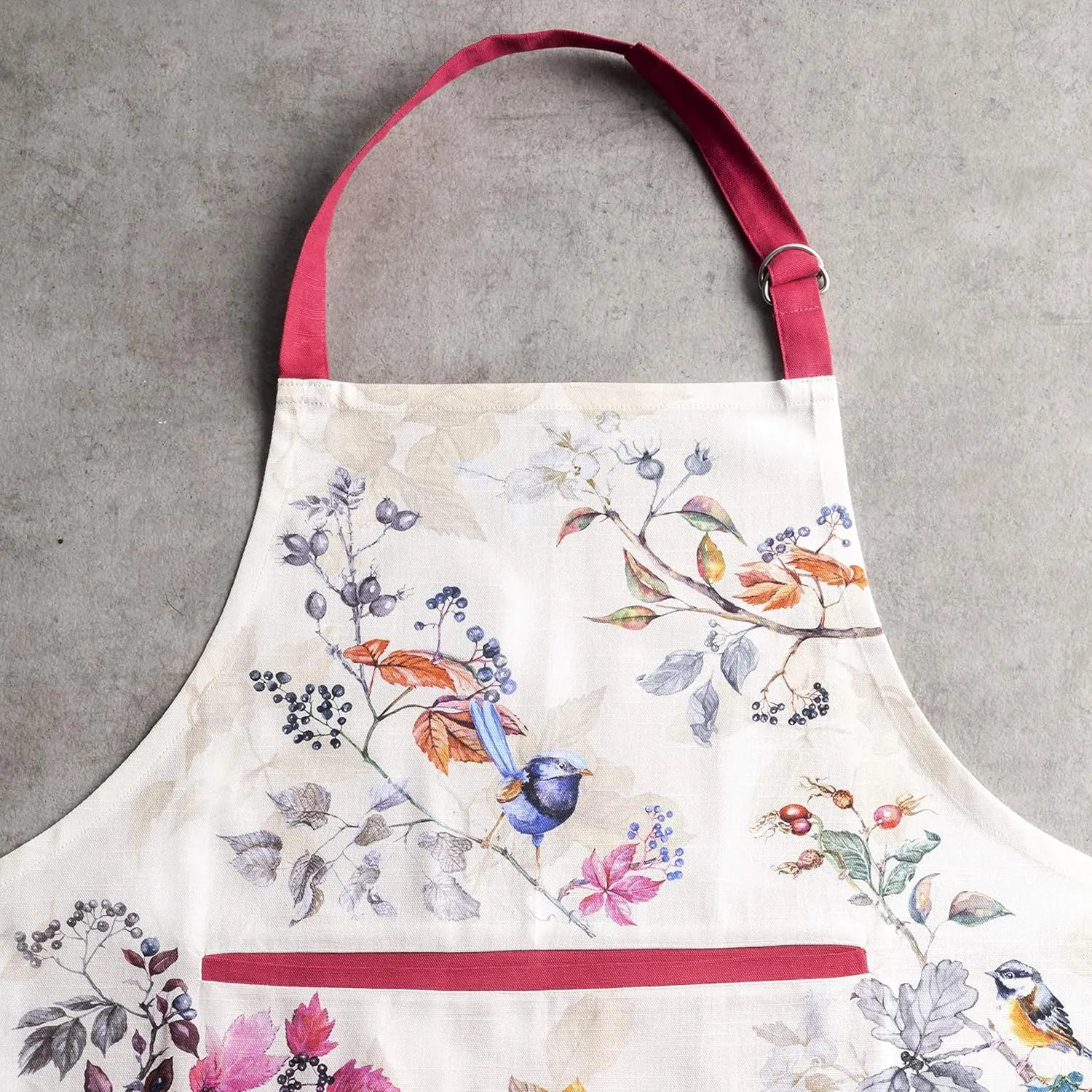 Maison d'Hermine 100% Cotton Apron for women with Pocket Kitchen Chef Apron for Men Cooking Gardening Server Waitress Maid