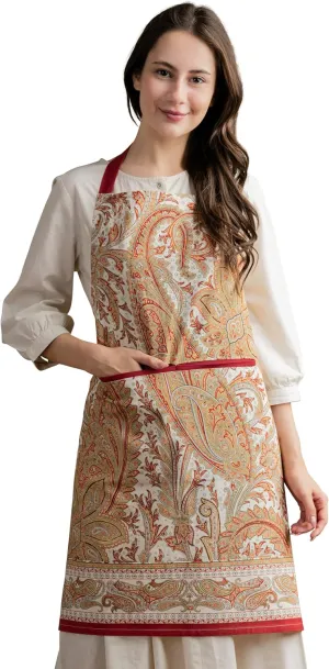 Maison d'Hermine 100% Cotton Apron for women with Pocket Kitchen Chef Apron for Men Cooking Gardening Server Waitress Maid