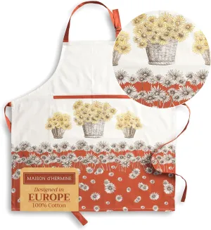 Maison d'Hermine 100% Cotton Apron for women with Pocket Kitchen Chef Apron for Men Cooking Gardening Server Waitress Maid