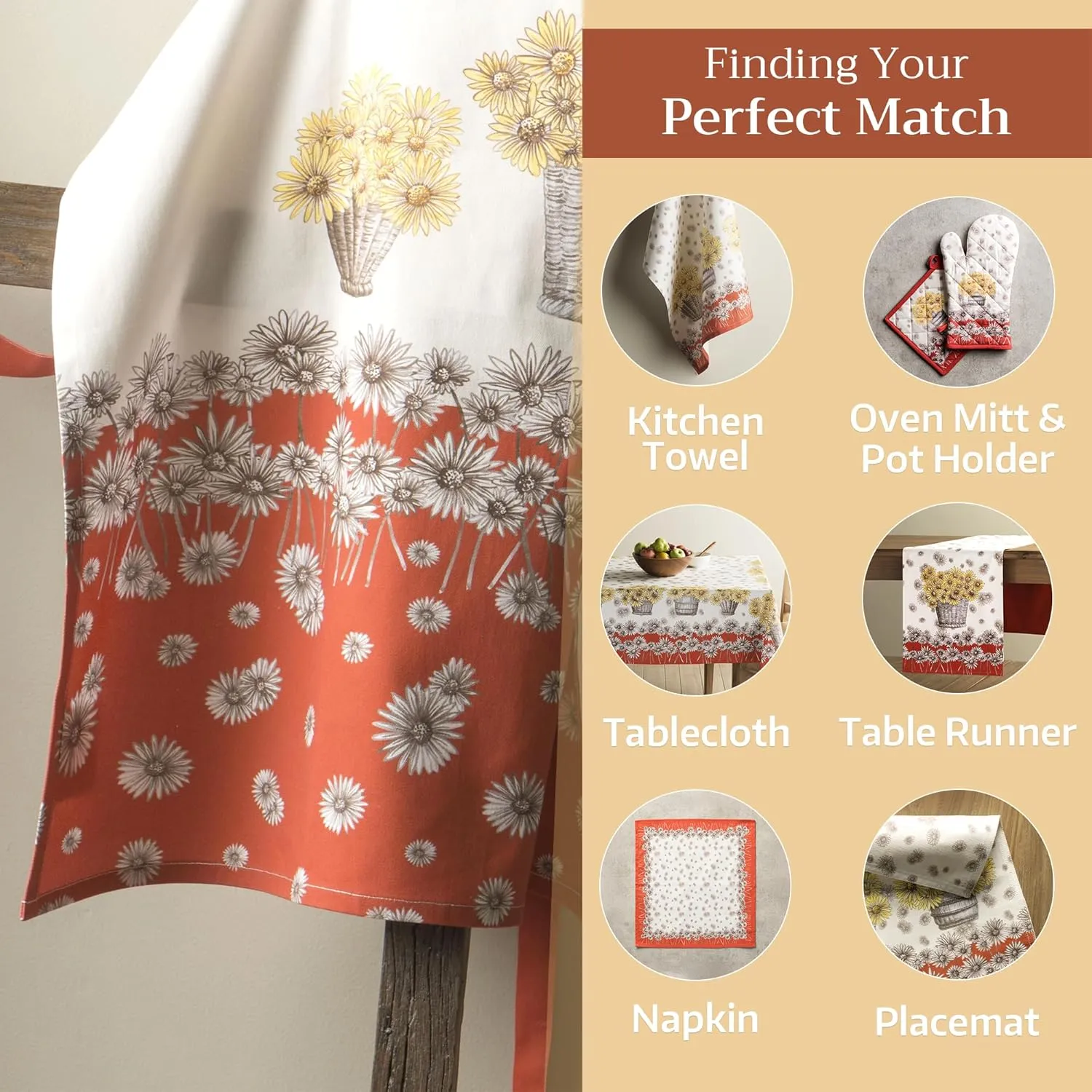 Maison d'Hermine 100% Cotton Apron for women with Pocket Kitchen Chef Apron for Men Cooking Gardening Server Waitress Maid