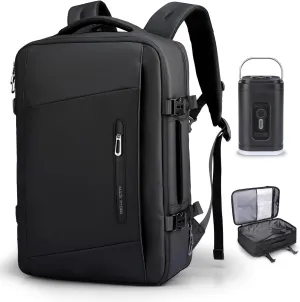 Mark Ryden Laptop Backpack Vacuum Travel 35L, Airpack with Pocket for Water Bottle, Vacuum Compression Bag with Air Pump, Ideal for Laptop, Travel, Business, College, Camping
