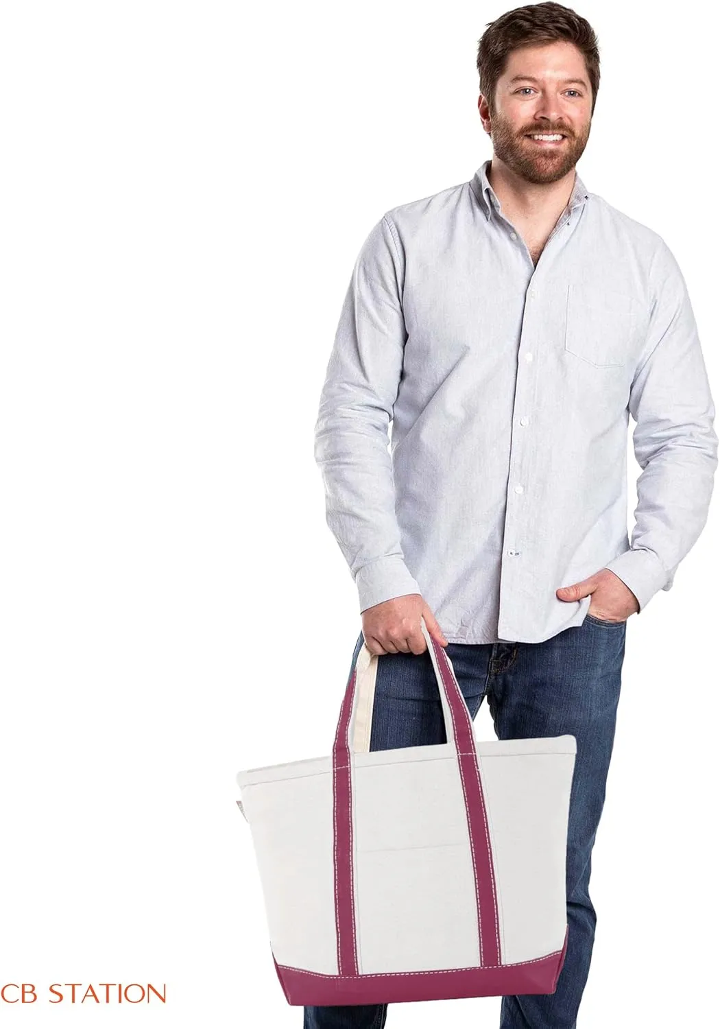 Medium Classic Canvas Tote Bag for Women, Top Zipper Closure, Outer Pocket, Daily Essentials, Groceries, Traveling