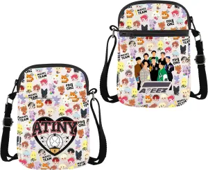 MEIKIUP K-POP Group AZT Crossbody Bag AZT Member Bag Atiny Fandom Shoulder Bag K-POP Idol Fans Gift Concert bag