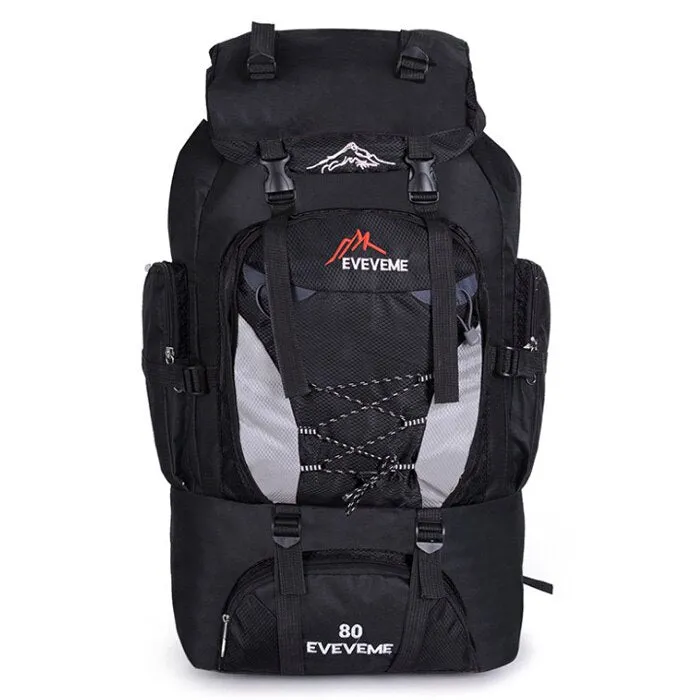 Men's 80L Large Hiking Mountaineering Backpack Climbing Hiking Backpack Camping Backpack Sport