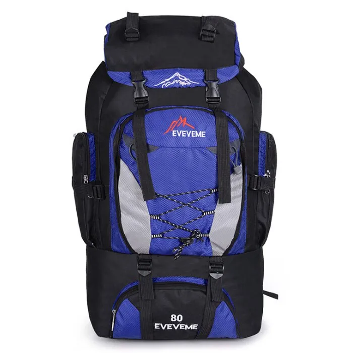 Men's 80L Large Hiking Mountaineering Backpack Climbing Hiking Backpack Camping Backpack Sport