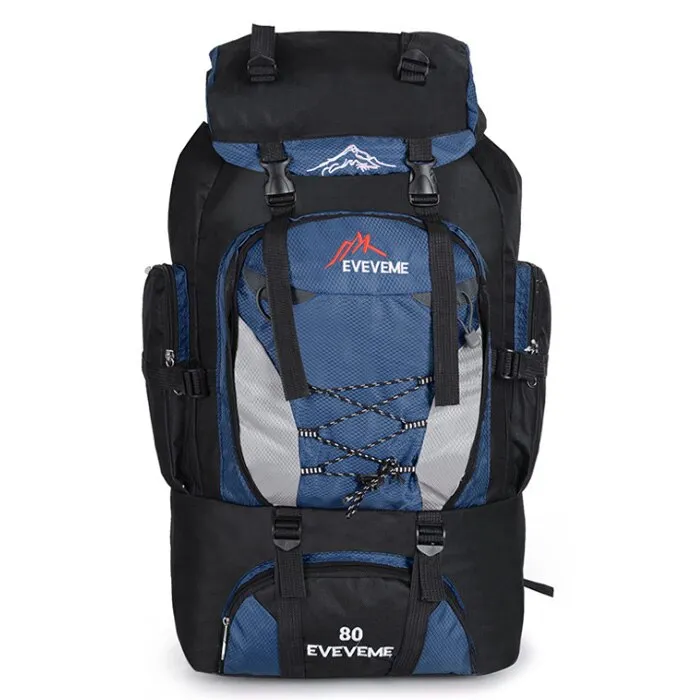 Men's 80L Large Hiking Mountaineering Backpack Climbing Hiking Backpack Camping Backpack Sport