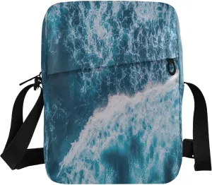 Men's and Women's Crossbody Bag, Adjustable Shoulder Strap Shoulder Bag, Crossbody Purse Storage Cell Phone Purse, Suitable for Daily Use Crossbody Bags (Seawater)