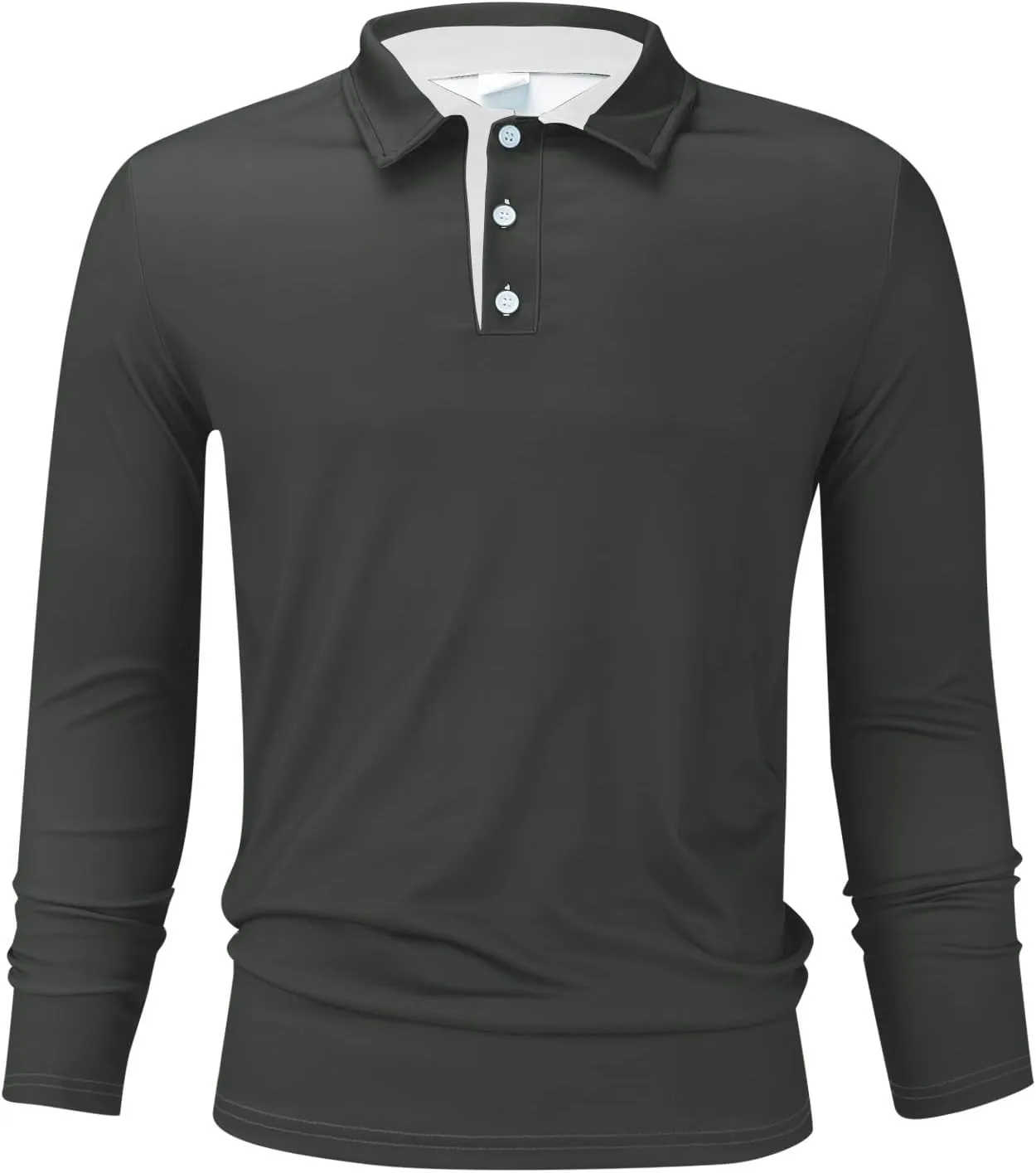 Mens Clothes Turtleneck Plush Sweater Men's Button Pullover Plush Sweater with Pocket Quick Dry Polyester Tshirts