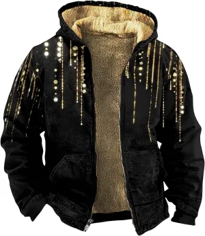 Men's Long Winter Coat Heavyweight Down Jacket Winter Warm Jacket Outerwear Quilted Down Casual Hoodies with Pocket