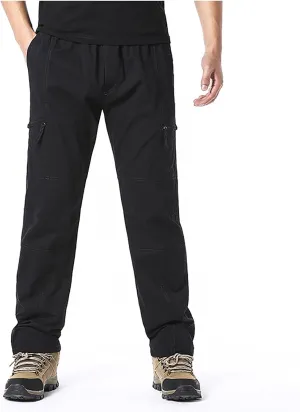 Mens Pants Casual Mencomfy Cargo Pants Relaxed Fit Straight Leg Outdoor Work Athletic Workout Joggers with Pocket