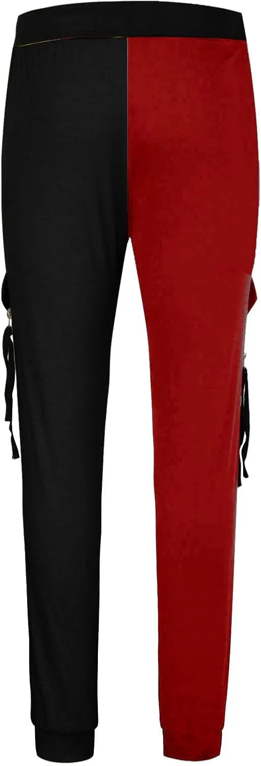 Mens Pants Drawstring Color Block Fashion Sports Joggers for Men Athletic Trendy 2025 Taperd Pants with Pocket