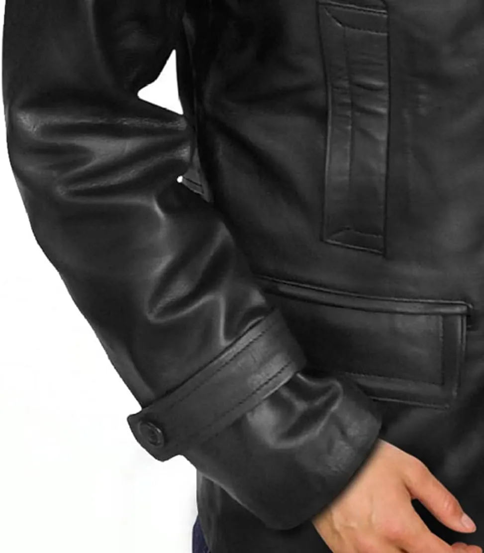 Mens Retro Designer Classic Real Leather Winter Jackets And Coats