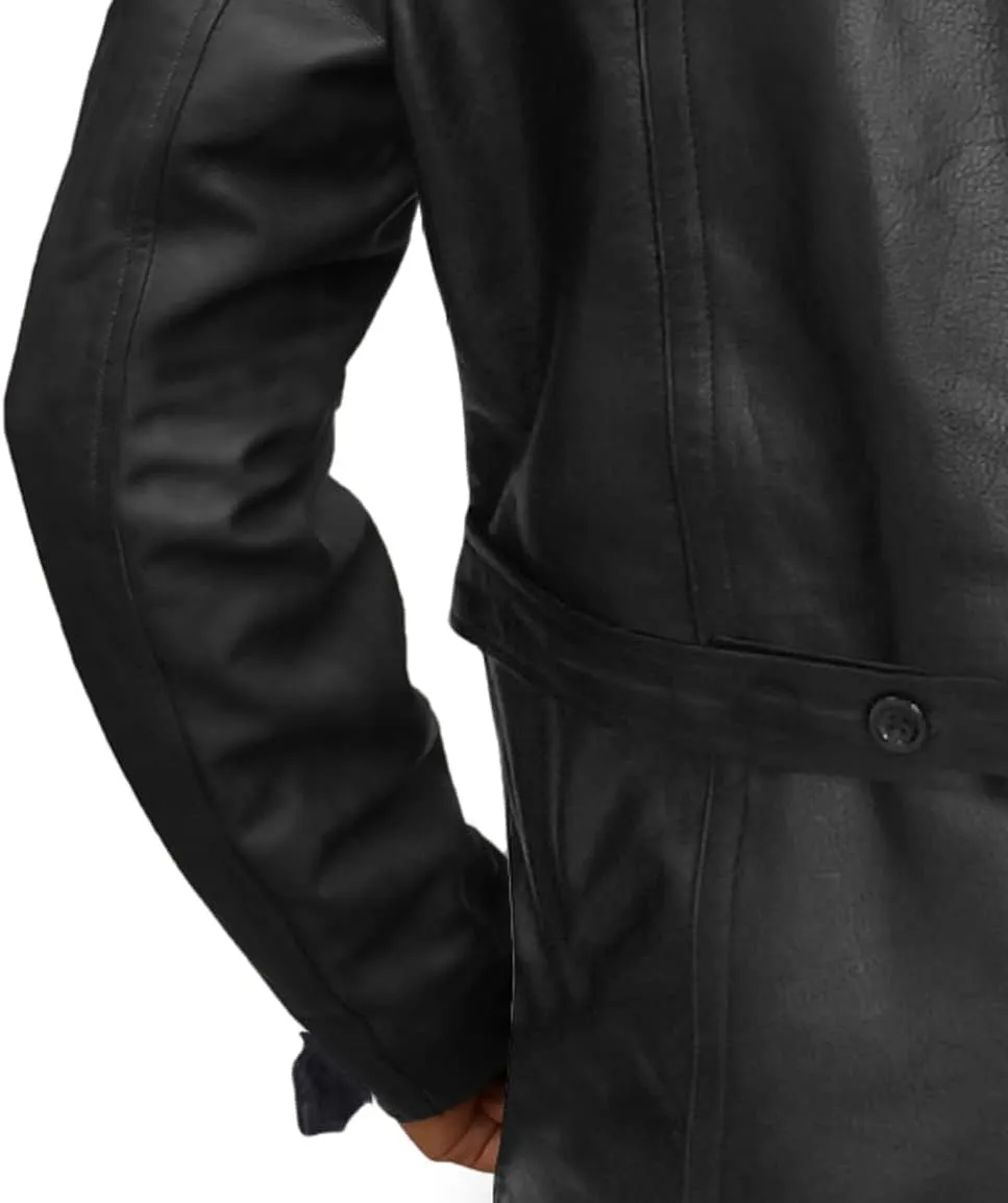 Mens Retro Designer Classic Real Leather Winter Jackets And Coats