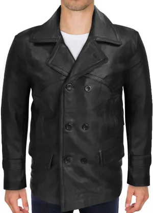 Mens Retro Designer Classic Real Leather Winter Jackets And Coats