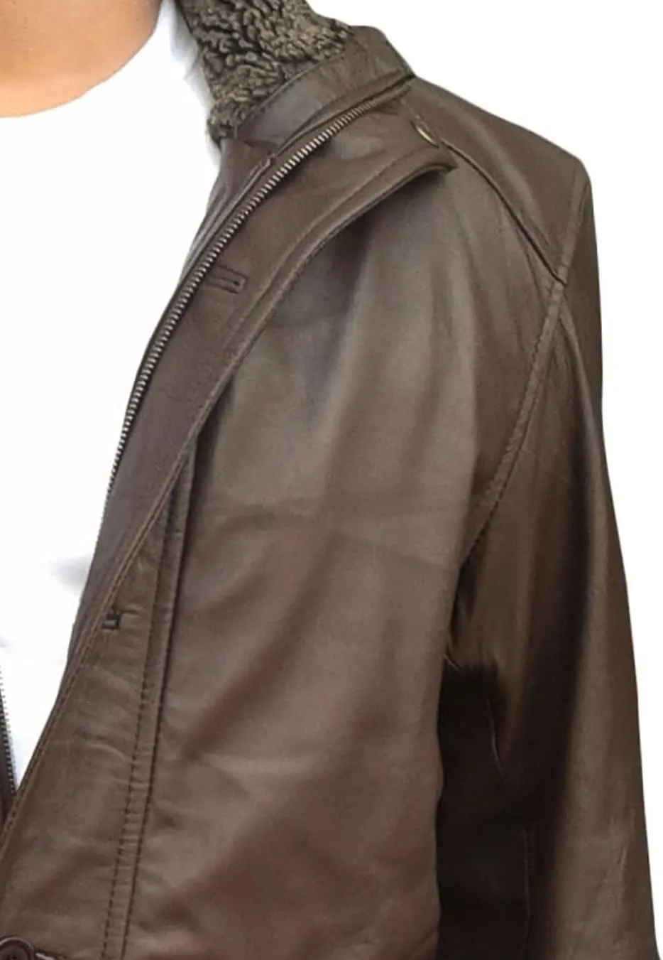 Mens Retro Designer Classic Real Leather Winter Jackets And Coats