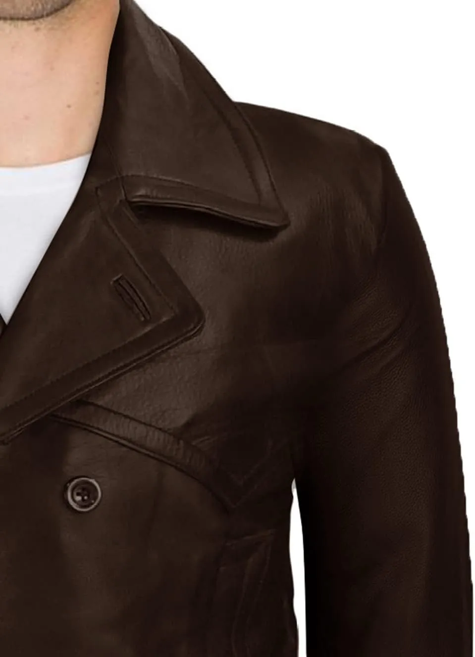 Mens Retro Designer Classic Real Leather Winter Jackets And Coats