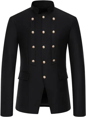 Men's Stylish Court Prince Blazers Slim Fit Long Sleeve Double Breasted Casual Wedding Prom Party Tuxedo Suit Jackets