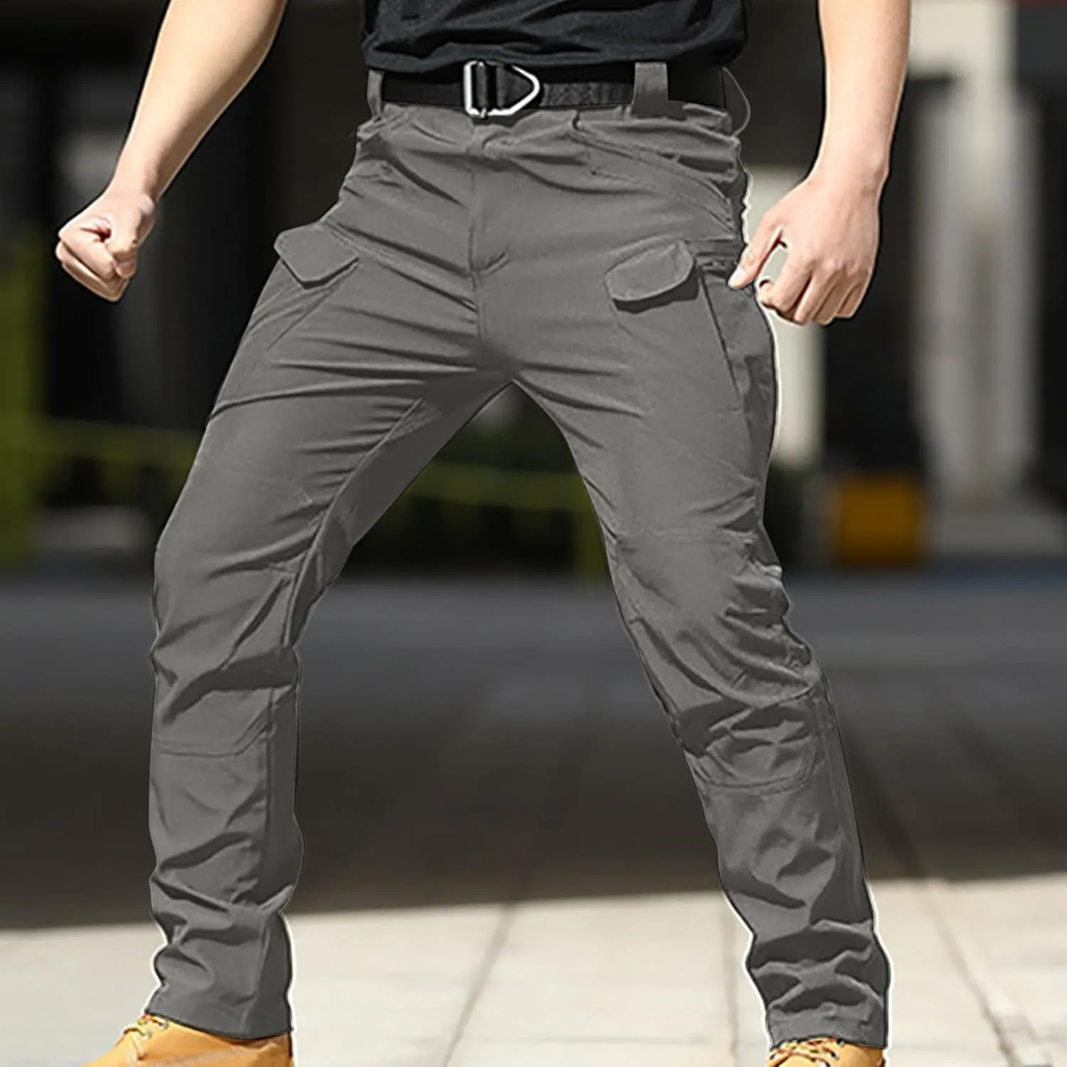 Men’s Tactical Work Pants Outdoor Hiking Pants Trendy Climbing Pants Autumn Trail Pants Classic Camping Pants