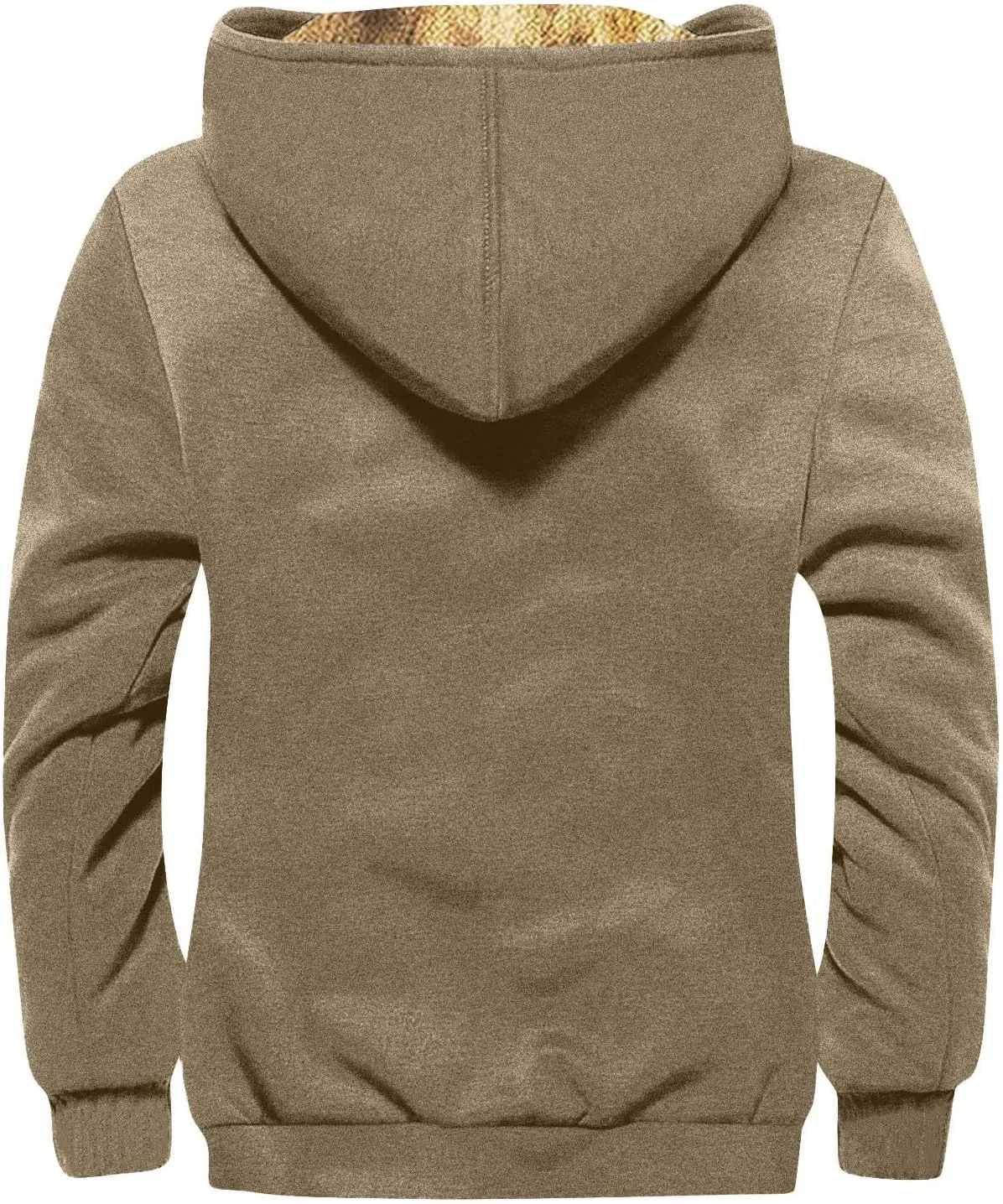 Mens Vintage Fleece Jacket Sherpa Lined Winter Coats Faux Tactical Jackets Casual Zipper Varsity Coat Plus Size