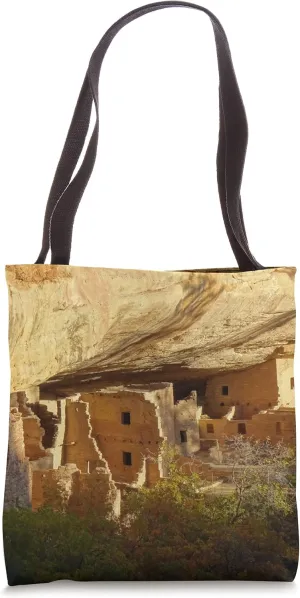 Mesa Verde National Park Ancient cave cliff dwellings Tote Bag