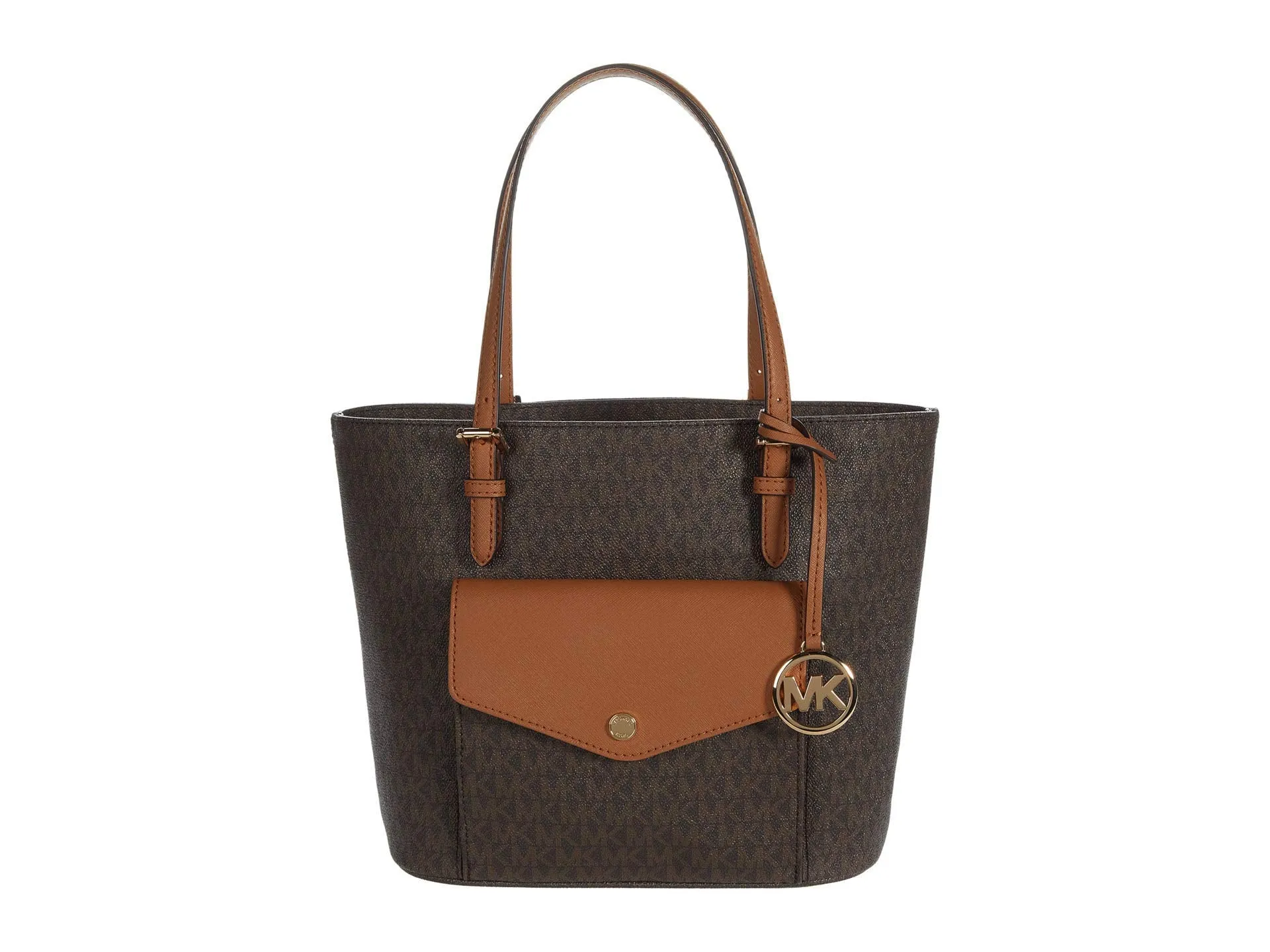 Michael Kors Jet Set Item Medium Pocket Multi Function Tote Brown/Acorn One Size