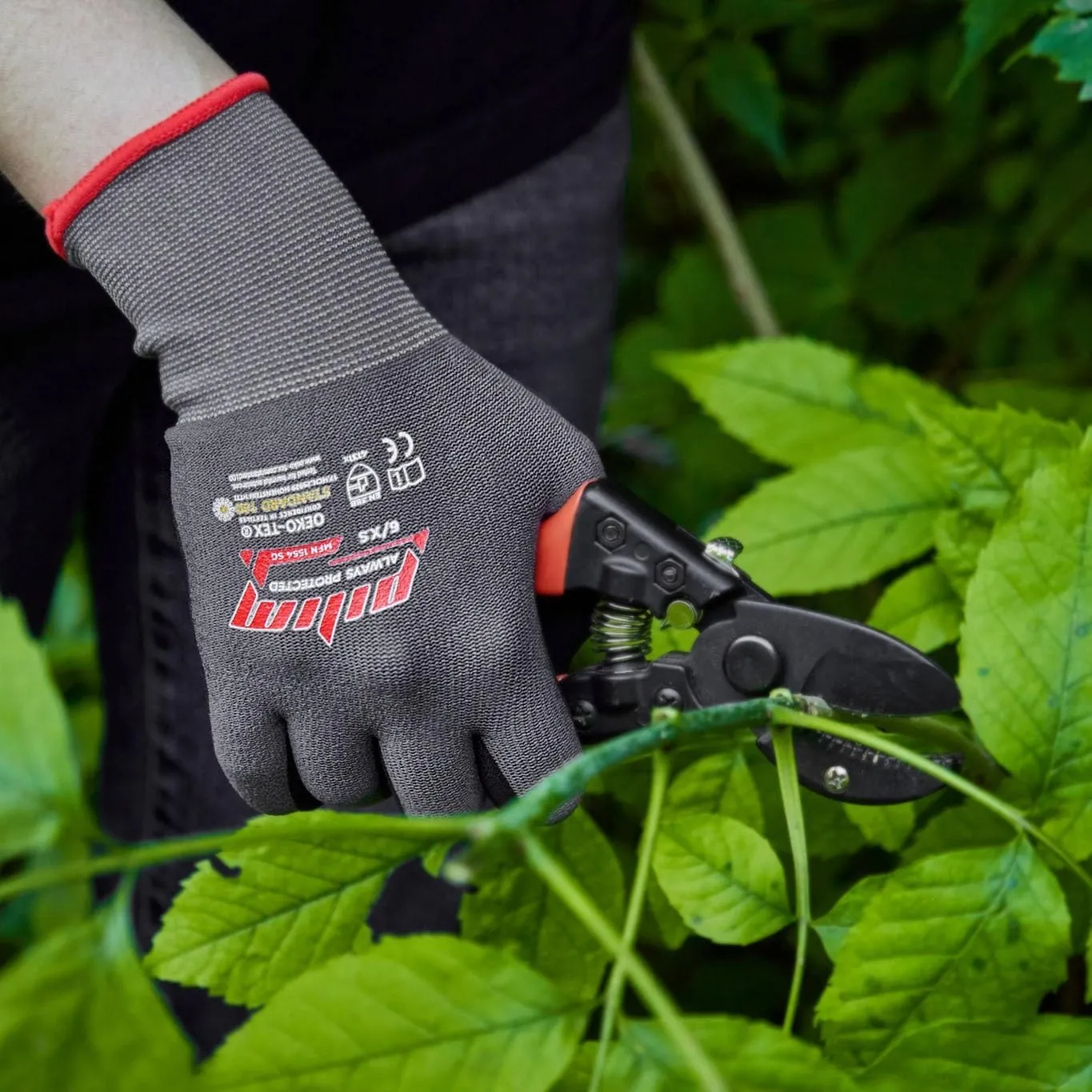 Microfoam Nitrile Safety Work Gloves - 3/6/12 pairs Heavy Duty Grip Gloves for Construction, Gardening, and Mechanics