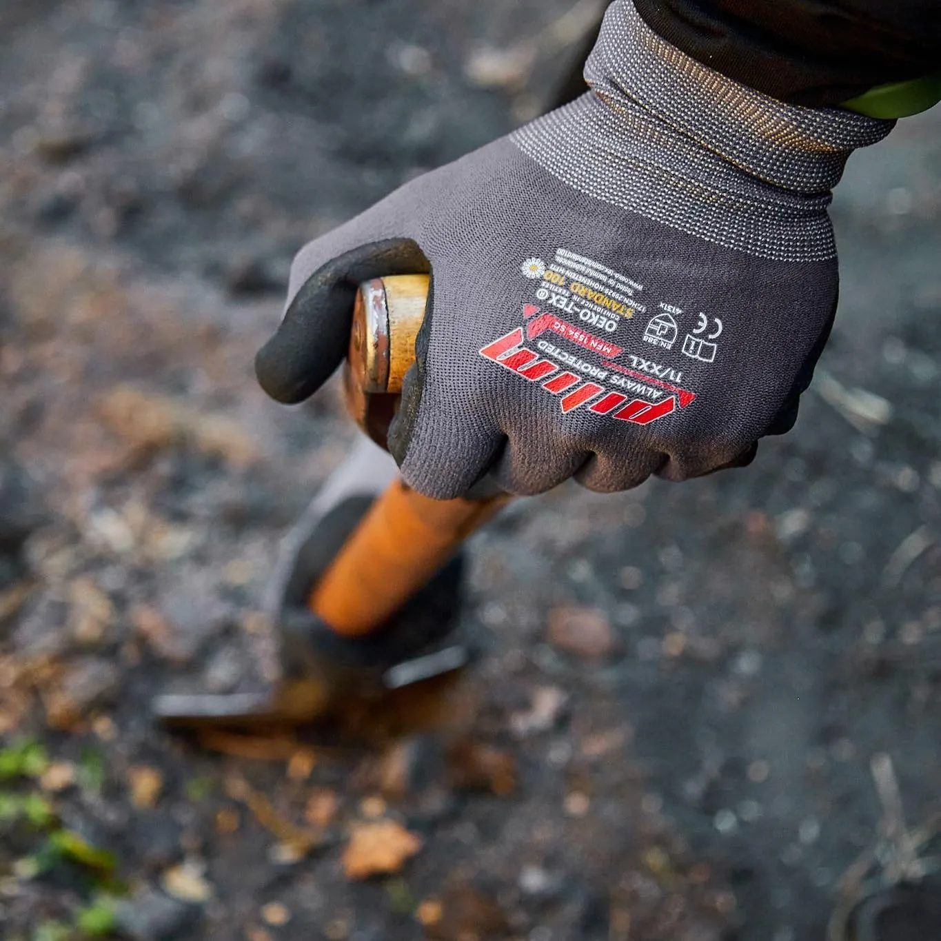 Microfoam Nitrile Safety Work Gloves - 3/6/12 pairs Heavy Duty Grip Gloves for Construction, Gardening, and Mechanics