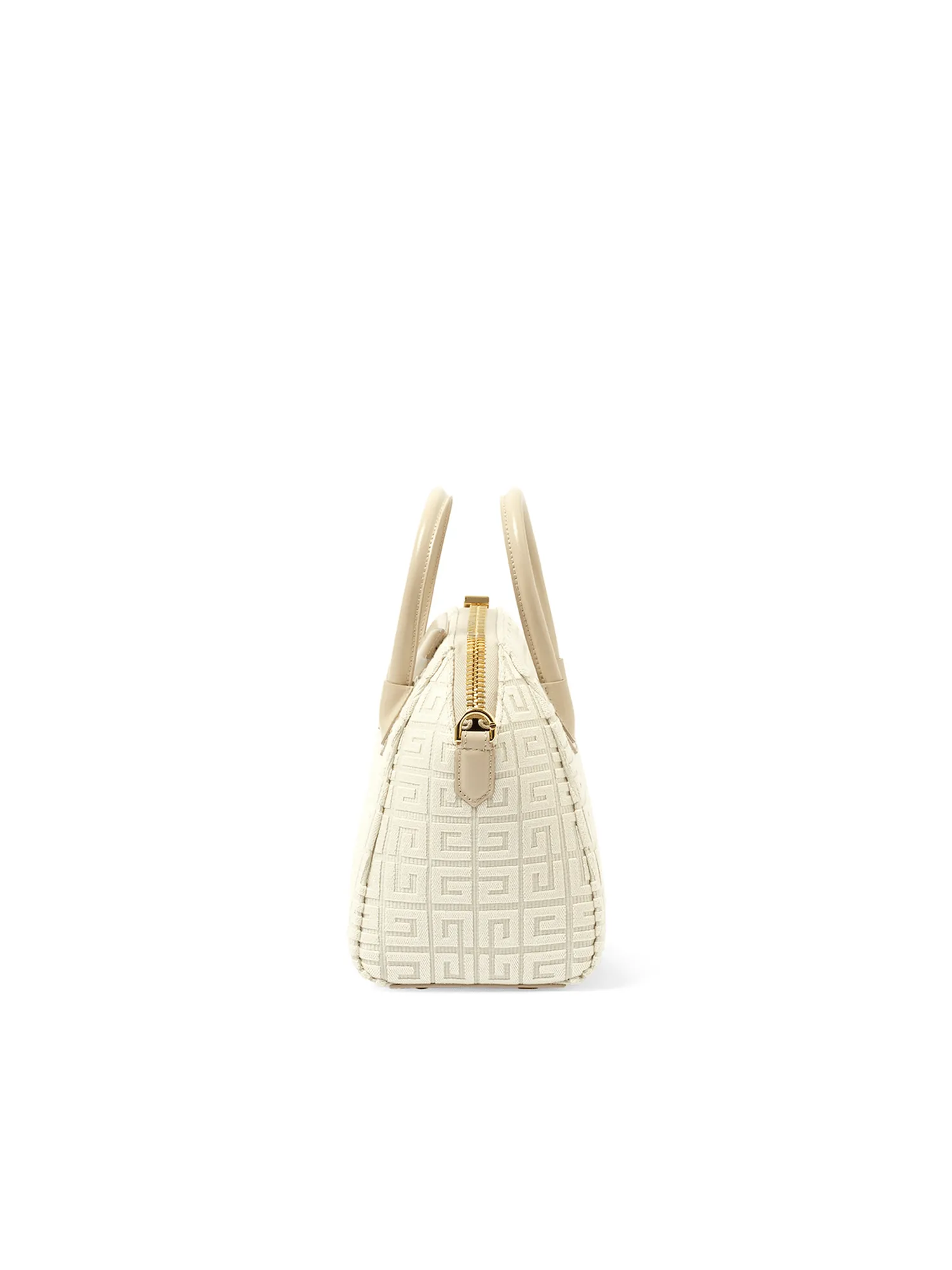 Mini Antigona Bag in Monogram Canvas in Natural Beige