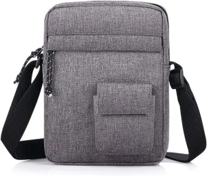 Mini Crossbody Bag for Men Shoulder Bag Organize Wallet Phones and Water Bottle Small Messenger with Earphone Hole