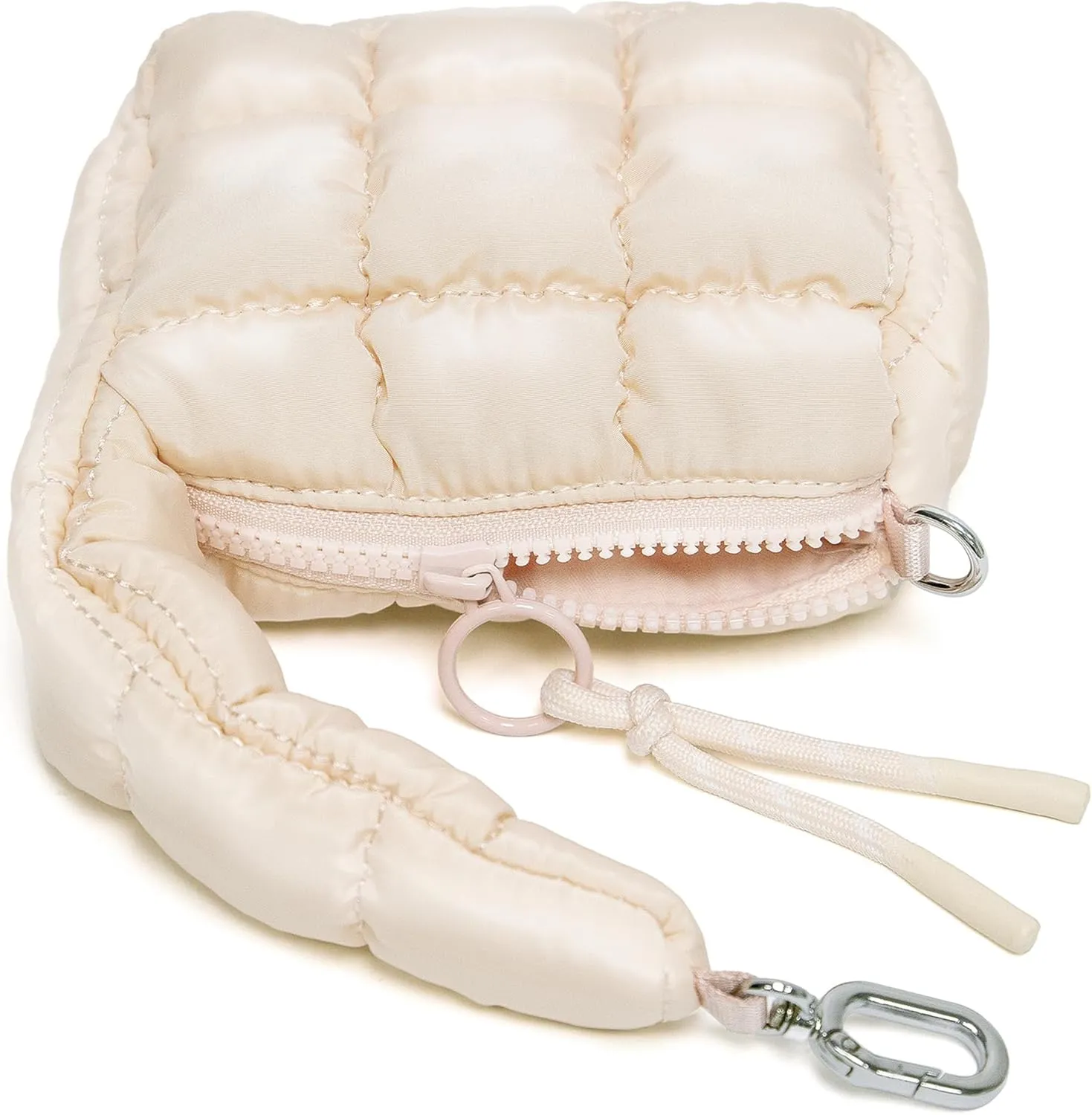 Mini Quilted Wristlet Bag for Women, Puffer Handbags,Evening Bags,Charm Lipstick Bag,Cute bag Charm for Gift