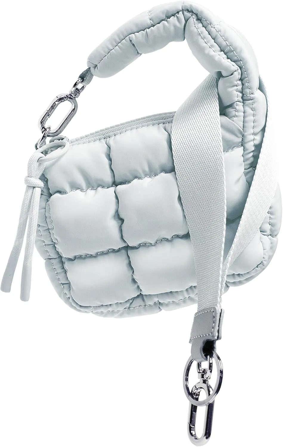 Mini Quilted Wristlet Bag for Women, Puffer Handbags,Evening Bags,Charm Lipstick Bag,Cute bag Charm for Gift
