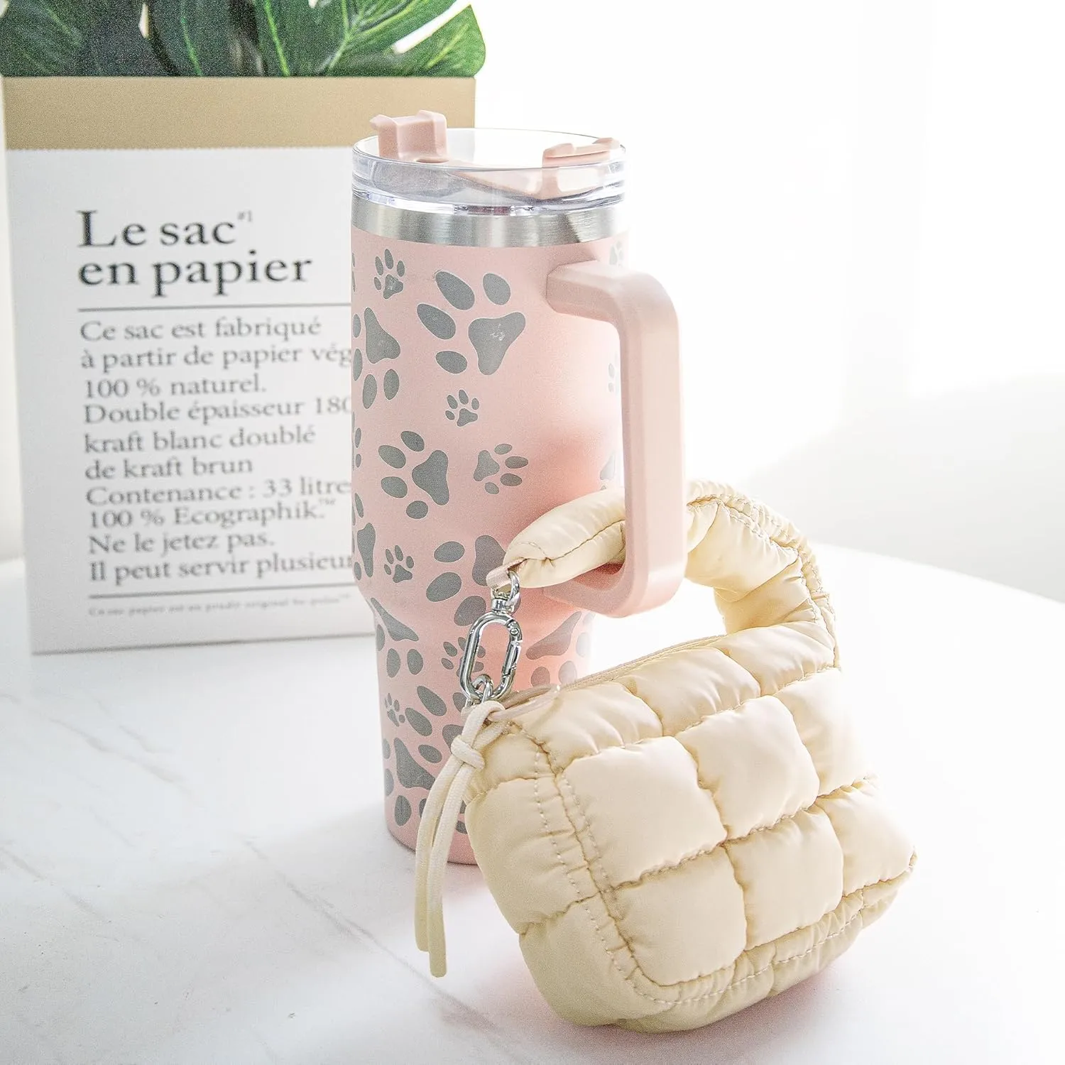 Mini Quilted Wristlet Bag for Women, Puffer Handbags,Evening Bags,Charm Lipstick Bag,Cute bag Charm for Gift