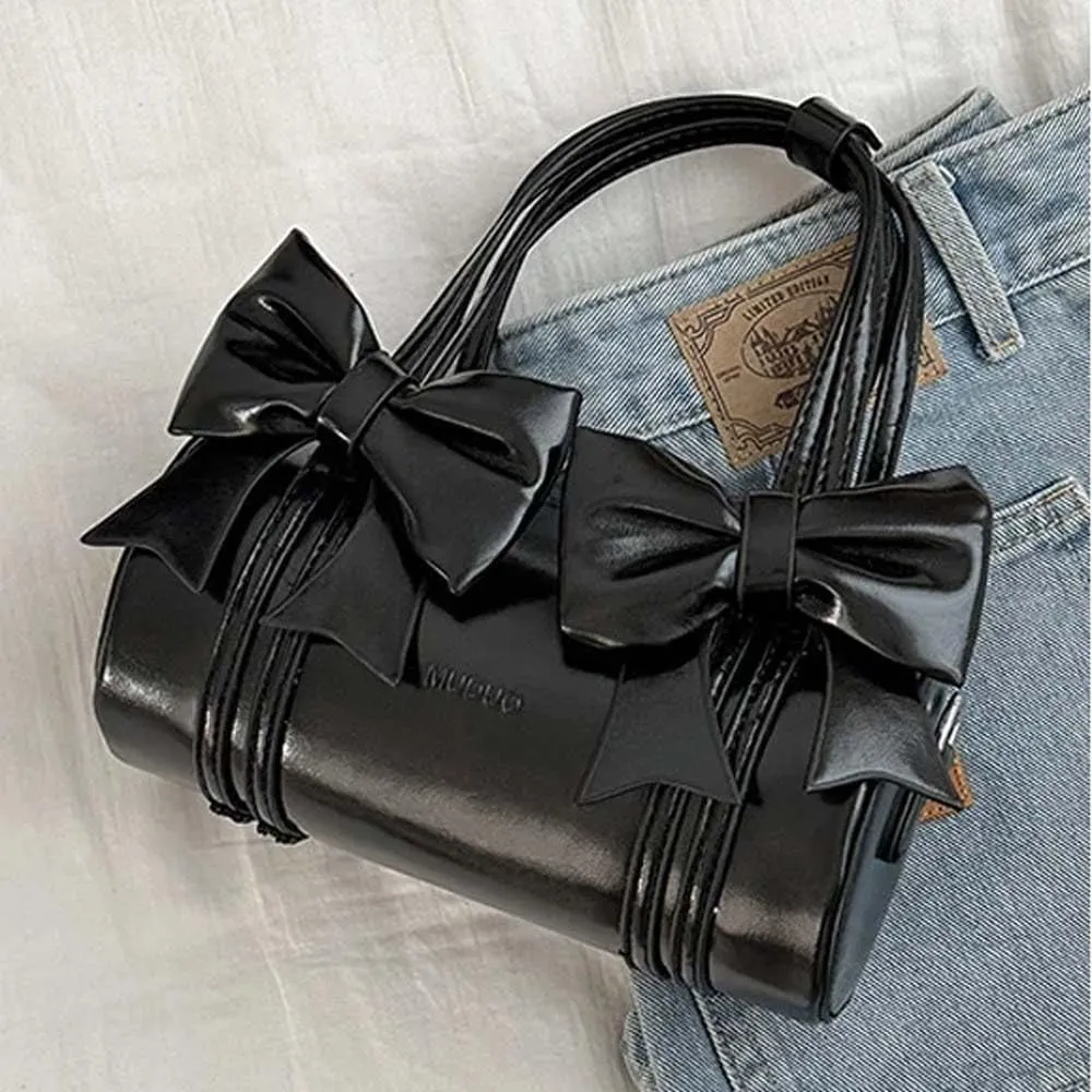 Mini small bag, niche bow bag, women's single shoulder armpit bag, versatile crossbody handbag