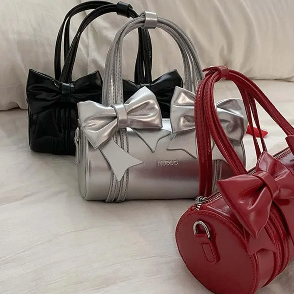Mini small bag, niche bow bag, women's single shoulder armpit bag, versatile crossbody handbag