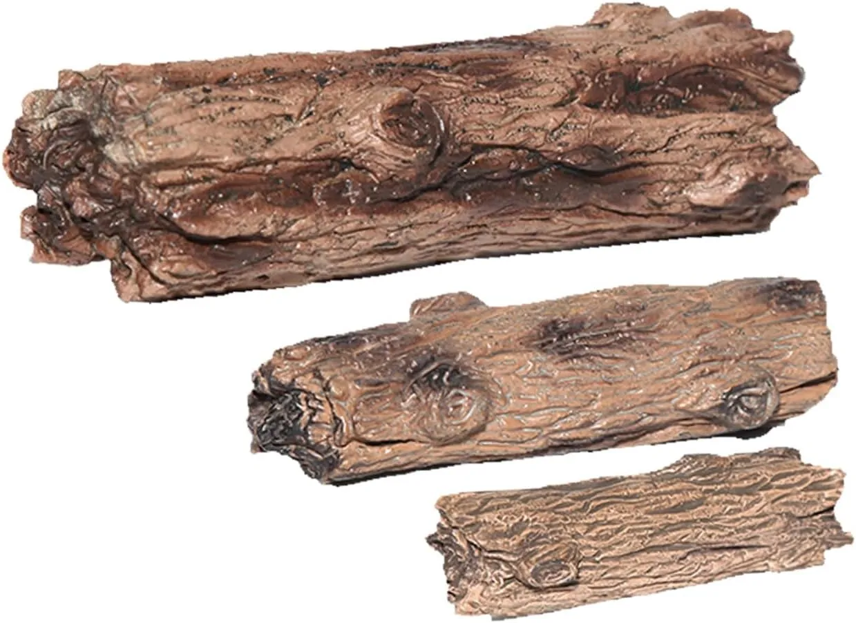 Mipcase 12pcs Miniature Tree Stump Statue Realistic Artificial Tree Bark Adornments for DIY Micro Landscapes Fairy Gardens and Dollhouse Decor Durable Non-Fading