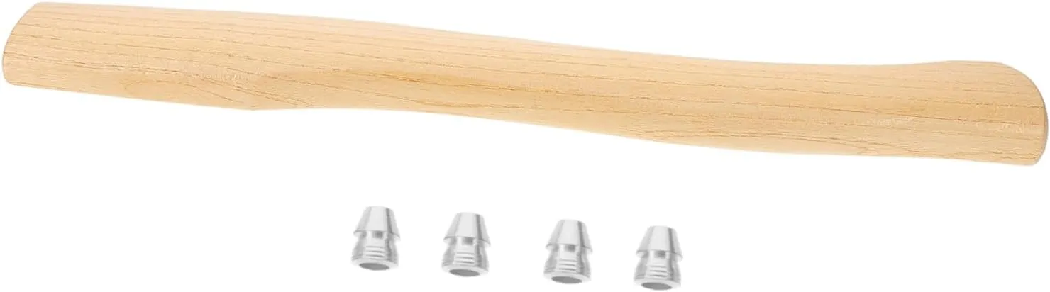 Mipcase 3sets Wooden Axe Handle Ergonomic Replacement Wood Grip for Hatchet Sturdy Firewood Cutting Tool for Gardening Hiking and Outdoor Activities
