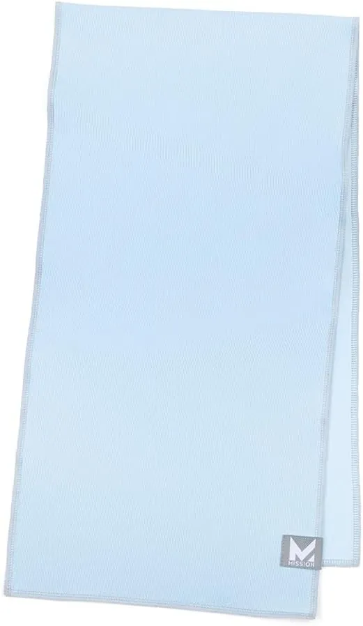 MISSION Max Plus Cooling Towel- Soft, Durable Microfiber - Cools Up to 3 Hours - UPF 50 Sun Protection - Machine Washable